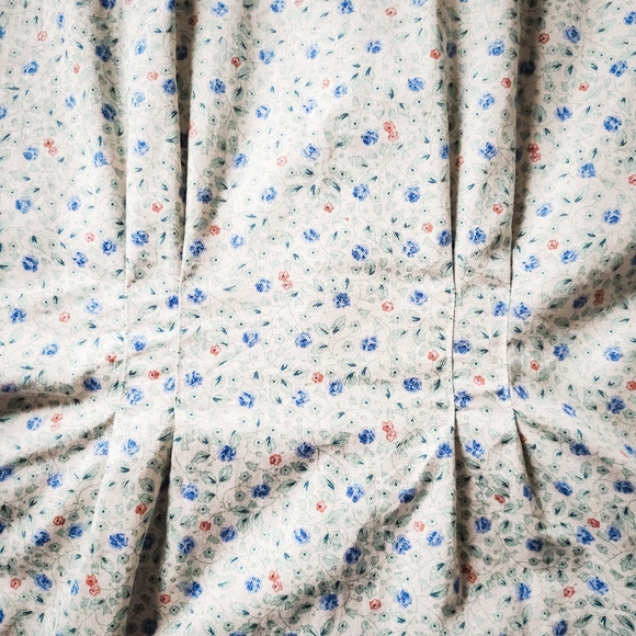 🇨🇦 Vintage Ditsy Floral Fitted Blouse Size S - Picture 4 of 7